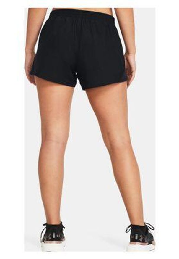 Under Armour - Spodenki fitness damskie UNDER ARMOUR Fly-By 3" Shorts. Kolor: czarny. Długość: krótkie. Sport: fitness
