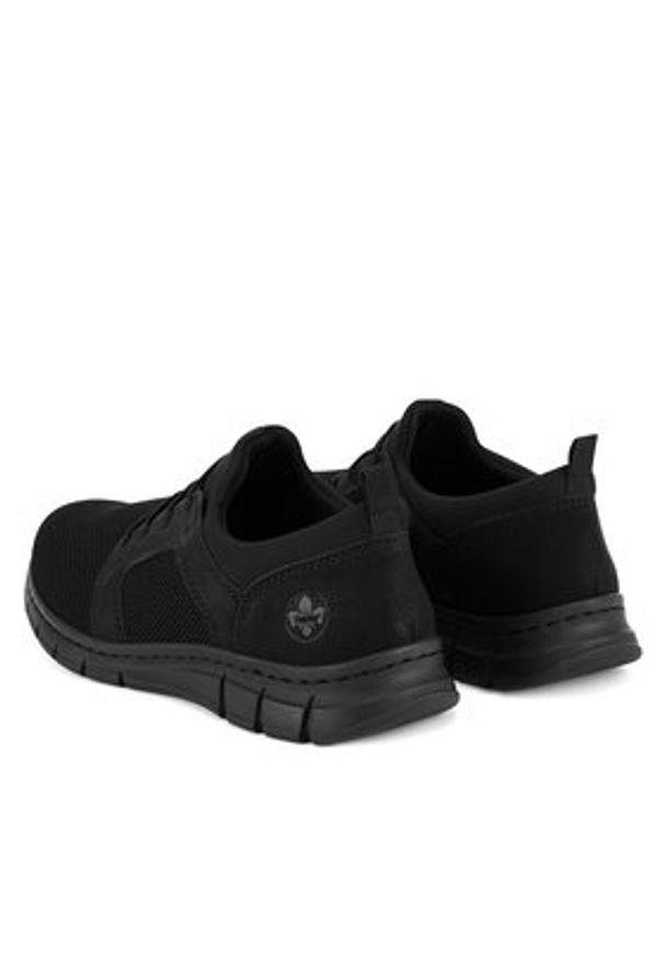 Rieker Sneakersy B7796-01 Czarny. Kolor: czarny. Materiał: materiał