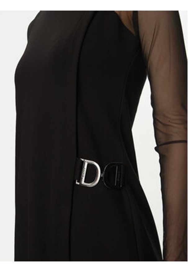 DKNY Sukienka koktajlowa DD4JBD29 Czarny Regular Fit. Kolor: czarny. Materiał: syntetyk. Styl: wizytowy