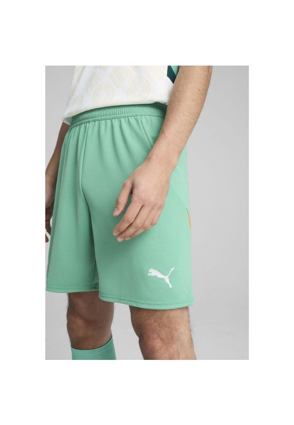 Puma - Męskie szorty Wybrzeże Kości Słoniowej 2025 PUMA Jade Frost White Green. Kolor: biały