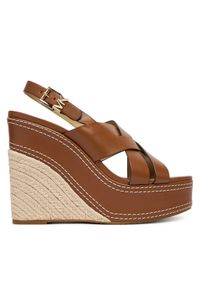MICHAEL Michael Kors Sandały Nora 40S5NOHS3L Brązowy. Kolor: brązowy. Materiał: skóra #1