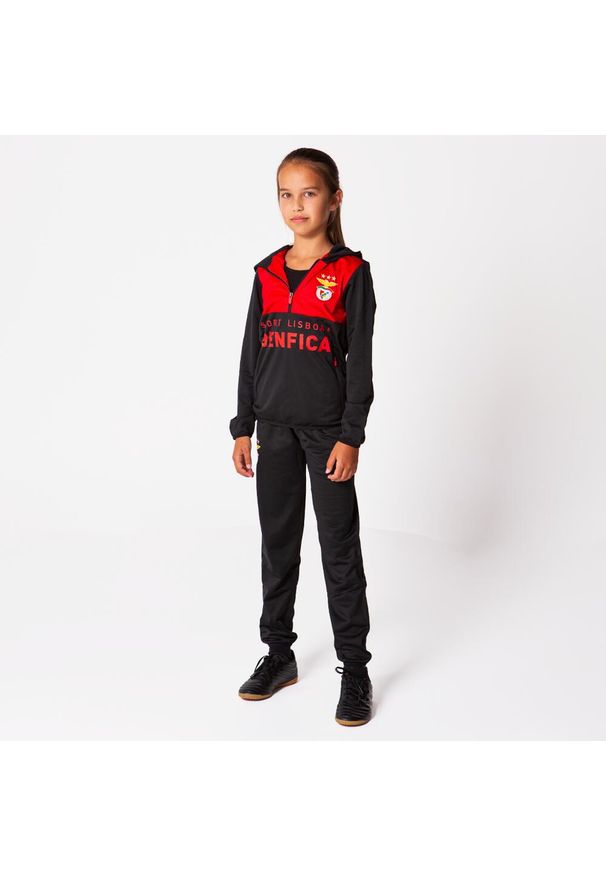 SL BENFICA - Dres piłkarski dziecięcy SL Benfica 23/24. Kolor: czerwony, wielokolorowy, czarny. Materiał: dresówka. Styl: sportowy