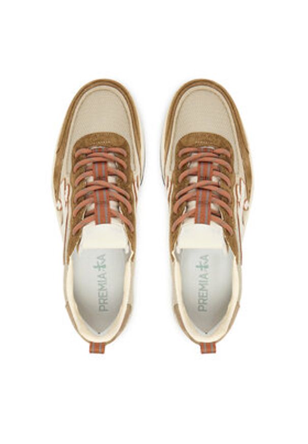 Premiata Sneakersy Nous Var 7724 Beżowy. Kolor: beżowy. Materiał: zamsz, skóra