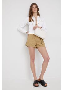 JOOP! - Joop! kurtka jeansowa damska kolor biały przejściowa. Okazja: na co dzień. Kolor: biały. Materiał: jeans. Styl: casual #6