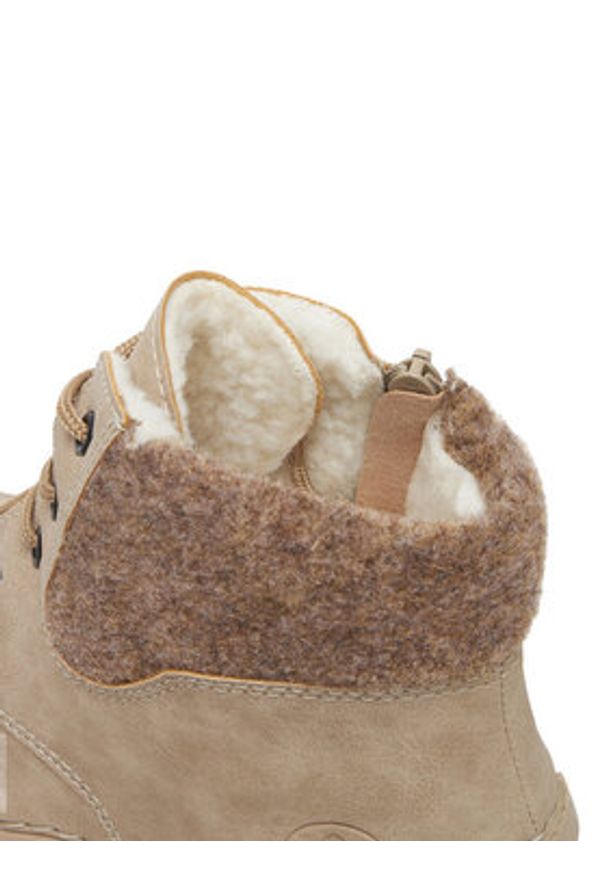 Rieker Trzewiki CEO-55000-60 Beżowy. Kolor: beżowy. Materiał: syntetyk, materiał