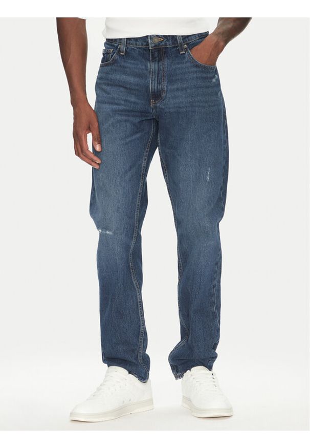 Guess Jeans Jeansy M5YA1C D5MK1 Granatowy Regular Fit. Kolor: niebieski