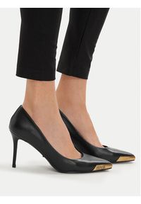 Versace Jeans Couture Szpilki 80VA3S50 ZPS62 899 Czarny. Kolor: czarny. Materiał: skóra. Obcas: na szpilce #5