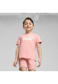 Puma - Dziecięca koszulka ESS z logo No. 1 PUMA Pinkscape Pink. Kolor: różowy. Materiał: guma. Wzór: nadruk. Sport: joga i pilates