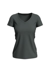 Stedman - Koszulka Damska Z Elastycznym Dekoltem V. Kolor: szary. Sport: turystyka piesza #1