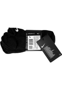 Skarpety sportowe uniseks Nike Everyday Lightweight. Kolor: czarny. Sport: piłka nożna