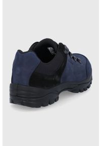 Wojas Buty kolor granatowy. Nosek buta: okrągły. Zapięcie: sznurówki. Kolor: niebieski. Materiał: guma #5