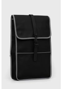 Rains Plecak 1220 Backpack kolor czarny duży gładki. Kolor: czarny. Wzór: gładki #2