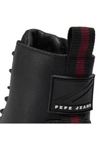 Pepe Jeans Trzewiki PBS50100 Czarny. Kolor: czarny