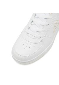 Kappa Sneakersy Logo Malone Kid 371K1IW-A0F Biały. Kolor: biały. Materiał: skóra