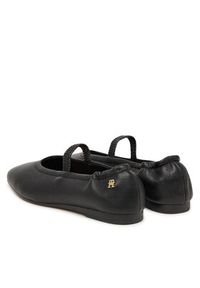 TOMMY HILFIGER - Tommy Hilfiger Baleriny Soft Leather Ellastic Ballerina FW0FW09245 Czarny. Kolor: czarny. Materiał: skóra #3
