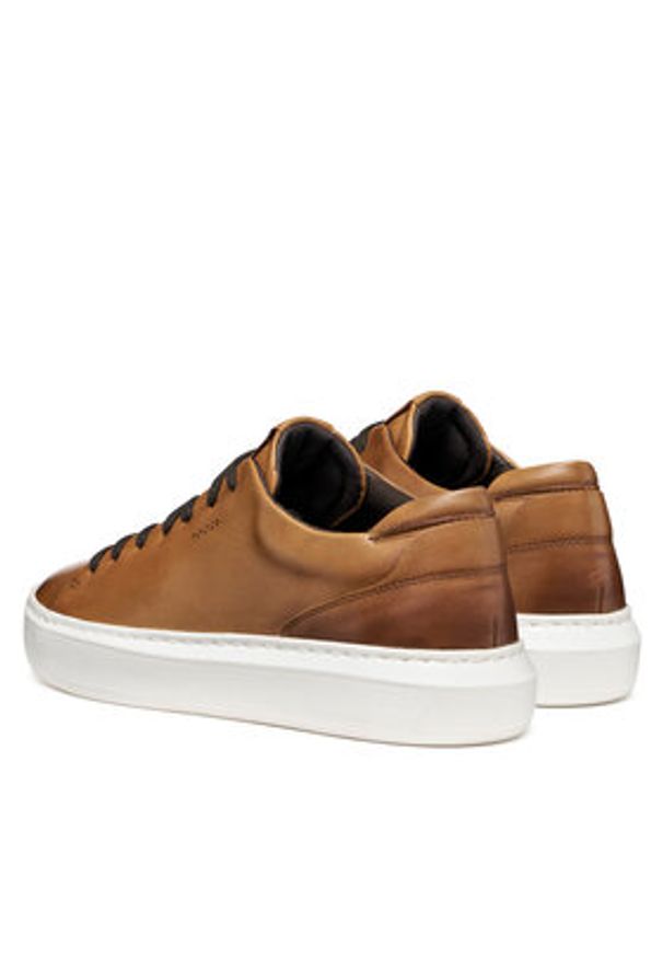 Geox Sneakersy U Deiven U655WA 00043 C6002 Brązowy. Kolor: brązowy. Materiał: skóra