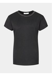Fabiana Filippi T-Shirt JED273W126 Czarny Regular Fit. Kolor: czarny. Materiał: bawełna #3