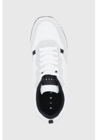 Sisley Buty kolor biały. Nosek buta: okrągły. Zapięcie: sznurówki. Kolor: biały. Materiał: guma #5