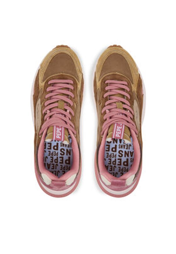 Pepe Jeans Sneakersy Winslow Serie PLS600013 Beżowy. Kolor: beżowy. Materiał: skóra, zamsz