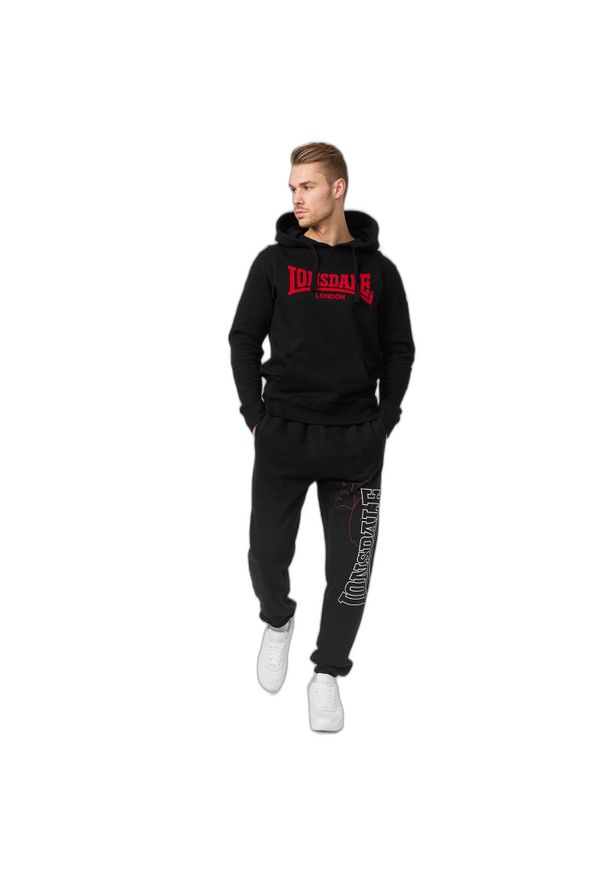 Bluza z kapturem Lonsdale One Tone. Typ kołnierza: kaptur. Kolor: czarny. Materiał: poliester, bawełna