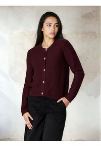 Sinsay - Sweter z ozdobnymi guzikami - czerwony. Kolor: czerwony