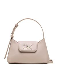 Calvin Klein Torebka Re-Lock Crossbody W/Flap Sm K60K610770 Fioletowy. Kolor: fioletowy. Materiał: skórzane