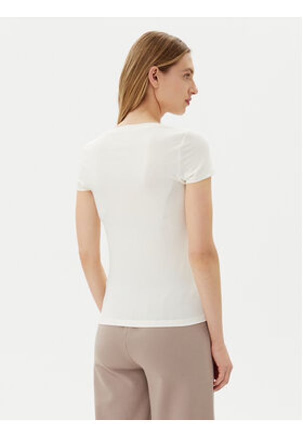 EA7 Emporio Armani T-Shirt 8NTT65 TJDQZ U0005 Biały Regular Fit. Kolor: biały. Materiał: bawełna