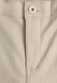 Born2be - Jasnobeżowe Spodnie Skinny z Imitacji Skóry Stana. Stan: podwyższony. Kolor: beżowy. Materiał: skóra #3