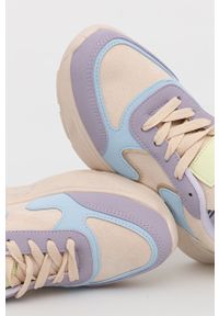 Answear Lab buty kolor fioletowy. Nosek buta: okrągły. Zapięcie: sznurówki. Kolor: fioletowy. Materiał: guma. Obcas: na platformie