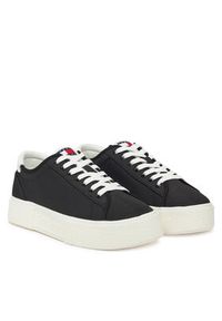Tommy Jeans Sneakersy Tjw Flatform Canvas Sneaker EN0EN02792 Czarny. Kolor: czarny. Materiał: materiał #3
