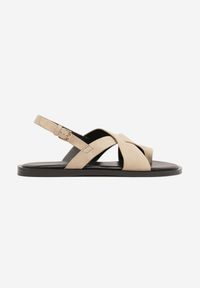 Born2be - Ciemnobeżowe Sandały Vices w Stylu Japonek Melavella. Okazja: na co dzień. Zapięcie: sprzączka. Kolor: beżowy. Sezon: lato. Styl: casual #5
