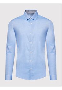 Selected Homme Koszula New Mark 16058640 Błękitny Slim Fit. Kolor: niebieski. Materiał: bawełna