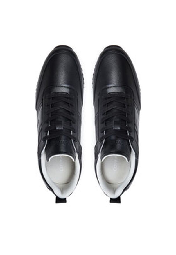 Calvin Klein Sneakersy Low Top Lace Up Logo Lth HM0HM01654 Czarny. Kolor: czarny. Materiał: skóra