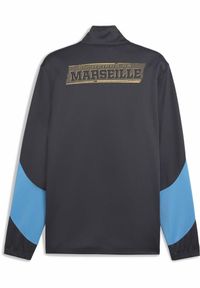 Puma - Męska rozpinana kurtka Olympique de Marseille ftblNRGY+ PUMA. Kolor: wielokolorowy, beżowy, szary. Wzór: aplikacja