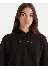 Tommy Jeans Bluza Bling Linear DW0DW21607 Czarny Regular Fit. Kolor: czarny. Materiał: bawełna #4