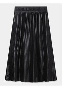 Karl Lagerfeld Kids Spódnica Z13093 S Czarny Regular Fit. Kolor: czarny. Materiał: syntetyk #5