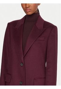 BOSS Płaszcz wełniany Classin 50548371 Fioletowy Regular Fit. Kolor: fioletowy. Materiał: wełna #3