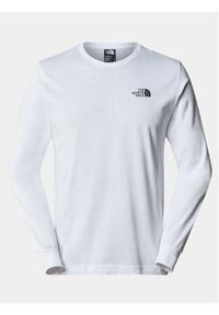 The North Face Longsleeve Easy NF0A87N8 Biały Regular Fit. Kolor: biały. Materiał: bawełna. Długość rękawa: długi rękaw