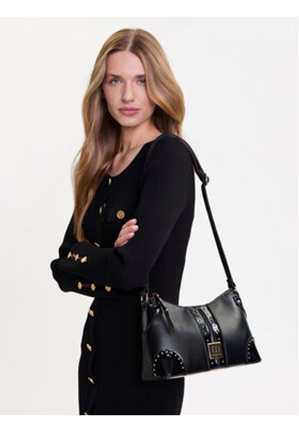 Monnari Torebka TORIMP0-24Z-BAG5960-K020D000-R00 Czarny. Kolor: czarny. Materiał: skórzane
