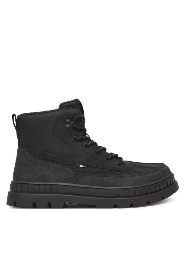 Bugatti Trapery 321-AGA34-5000 Czarny. Kolor: czarny. Materiał: skóra