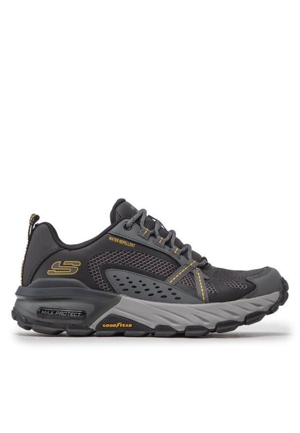 skechers - Skechers Sneakersy Max Protect 237303/BKCC Szary. Kolor: szary. Materiał: skóra