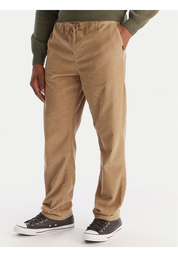 Quiksilver Spodnie materiałowe Taxer Regular Cord EQYNP03315 Brązowy Regular Fit. Kolor: brązowy. Materiał: bawełna