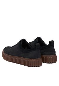 Clarks Sneakersy Torhill Lace 26183470 Czarny. Kolor: czarny. Materiał: nubuk, skóra #5