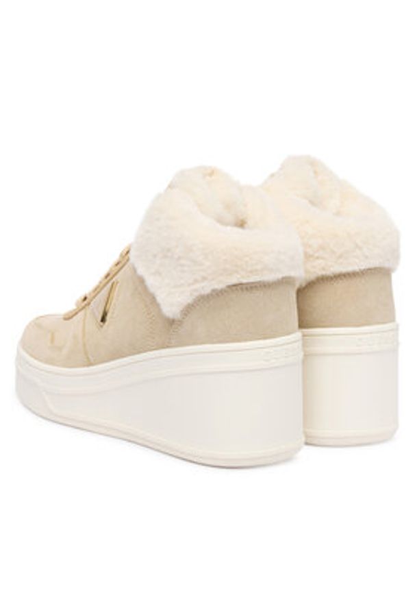 Guess Sneakersy FLFRFR SUE12 Beżowy. Kolor: beżowy. Materiał: materiał