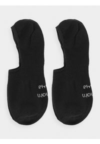 outhorn - Skarpetki stopki męskie (2-pack) Outhorn - czarne. Kolor: czarny. Materiał: elastan, poliester, poliamid, włókno, bawełna