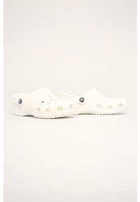 Crocs klapki Classic kolor biały 10001. Nosek buta: okrągły. Kolor: biały. Materiał: materiał, guma. Wzór: gładki #4