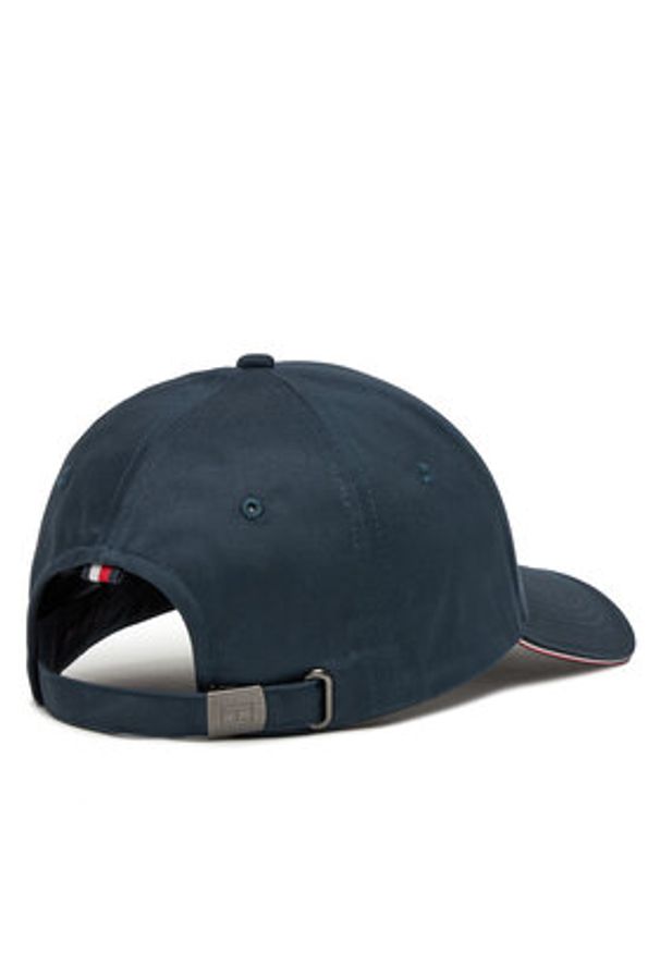 TOMMY HILFIGER - Tommy Hilfiger Czapka z daszkiem Th Corporate Cotton 6 Panel Cap AM0AM12035 Granatowy. Kolor: niebieski. Materiał: bawełna, materiał