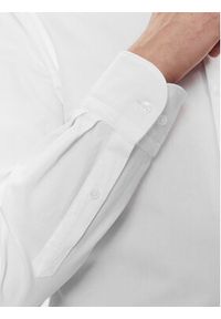 TOMMY HILFIGER - Tommy Hilfiger Koszula Solid MW0MW31856 Biały Slim Fit. Kolor: biały. Materiał: bawełna