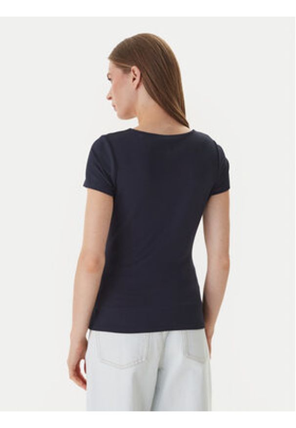 Guess T-Shirt GUESS x NORTH SAILS W6GP01 K2658 Granatowy Regular Fit. Kolor: niebieski. Materiał: syntetyk, wiskoza