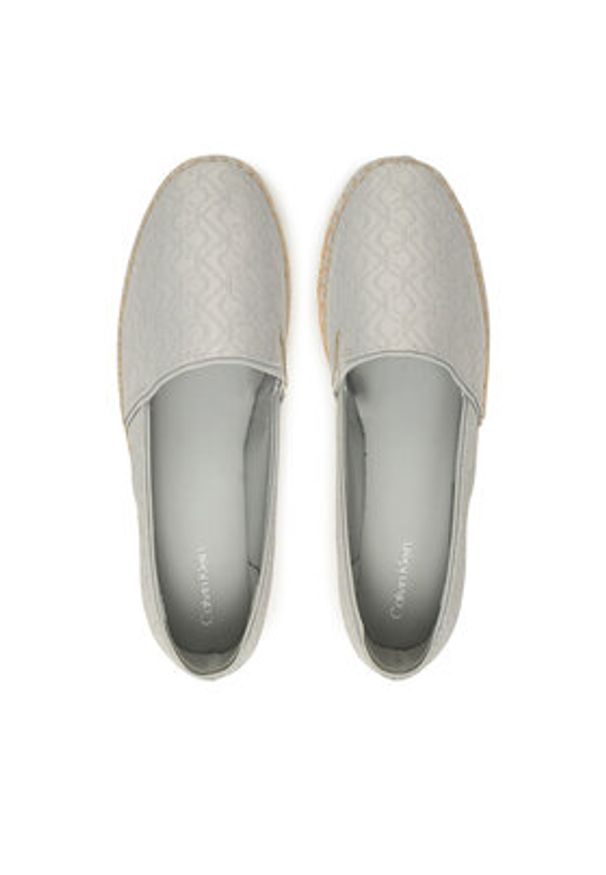 Calvin Klein Espadryle Flat Espadrille - Jacq HW0HW02467 Szary. Kolor: szary. Materiał: materiał